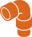 Press fitting with flush pipe connection showing no harborage point at joint